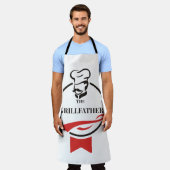 De Grillfather Custom Schort (Gedragen)