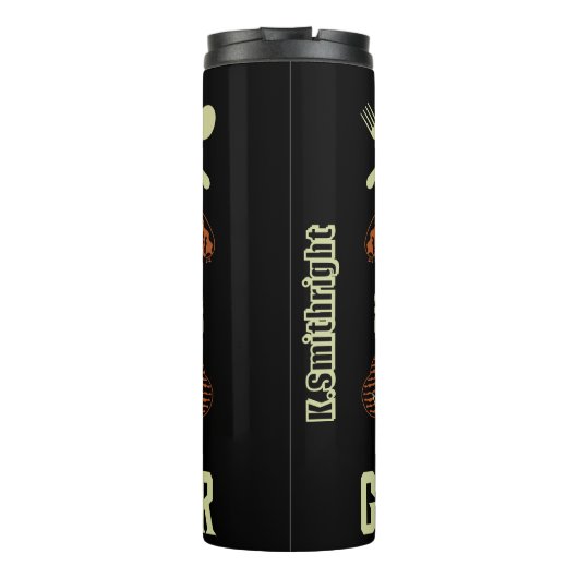 De Grillfather Grappige BBQ Graphic Thermosbeker (Achterkant)