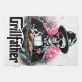 De Grillfather Grilling (keuken) handdoek (Horizontaal)