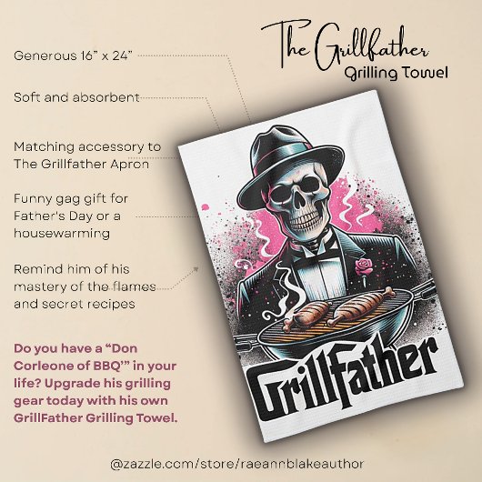 De Grillfather Grilling (keuken) handdoek