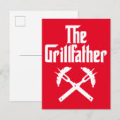 De Grillfather met hete honden Briefkaart (Voorkant / Achterkant)