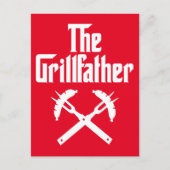 De Grillfather met hete honden Briefkaart (Voorkant)