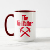 De Grillfather met hete honden Mok (Links)