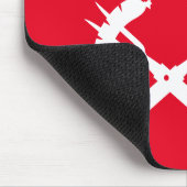 De Grillfather met hete honden Muismat (Hoek)