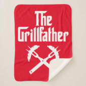 De Grillfather met hete honden Sherpa Deken (Voorkant)
