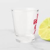 De Grillfather met hete honden Shot Glas (Links)