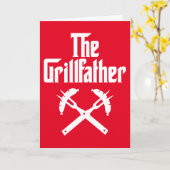 De Grillfather Met Hete Worstjes Kaart (Gele Bloem)