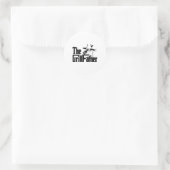 De Grillfather Premium _1 Ronde Sticker (Tas)