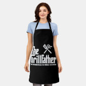 De Grillfather Schort (Gedragen)