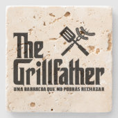 De Grillfather Stenen Onderzetter (Voorkant)