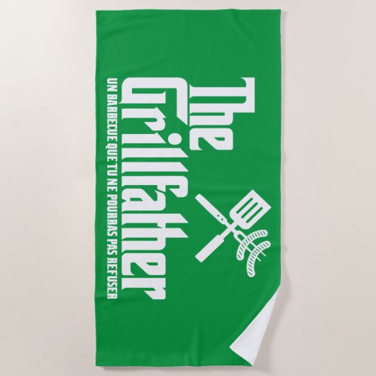 De Grillfather Strandlaken (Voorkant)