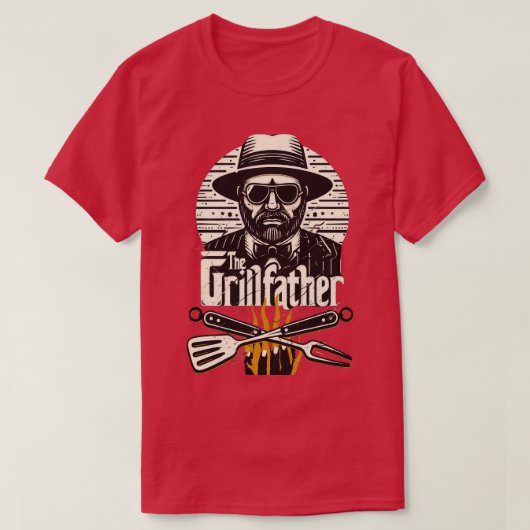 De Grillfather T-shirt (Design voorkant)