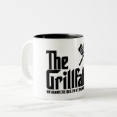 De Grillfather Tweekleurige Koffiemok (Voorkant links)