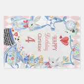 De grillige Alice in Wonderland Inpakpapier Vel (Voorkant 2)