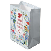 De grillige Alice in Wonderland Medium Cadeauzakje (Achterkant Gekanteld)