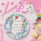 De grillige Alice in Wonderland Papieren Bordje (Feest)