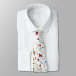 De grillige Alice in Wonderland Stropdas