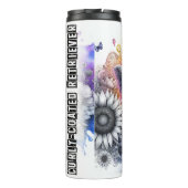 De grillige bloei van de Curly-Coated Retriever Thermosbeker (Achterkant)