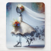 De grillige bruid in Sneakers Muismat (Voorkant)