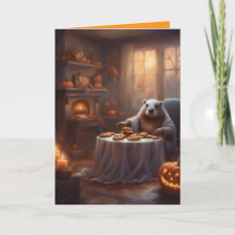De grillige Halloween-huisbegroeting van mevrouw B