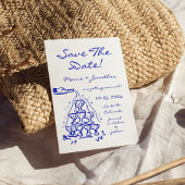 De grillige Hand getrokken Champagnetoren bewaart  Kaart