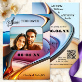 De grillige Moderne Abstracte Kunstfoto bewaart de Aankondiging