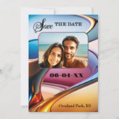 De grillige Moderne Abstracte Kunstfoto bewaart de Aankondiging (Voorkant)