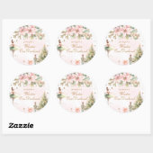 De grillige Notenkraker Winter Nederland Ronde Sticker (Vel)