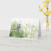 De grillige schets van Bluebonnet Kaart (Gele Bloem)
