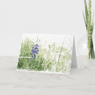 De grillige schets van Bluebonnet Kaart