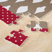 De grillige sneeuwman Kerstmis Legpuzzel (Zijkant)