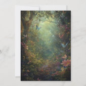 De grillige vlindertuin betoverde elk evenement kaart (Achterkant)