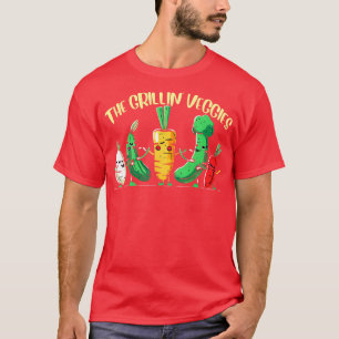 De Grillin groenten Grappige groenten T-shirt