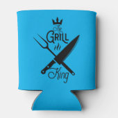 De grillkoning; bbq; barbeque; kok; grills blikjeskoeler (Achterkant)