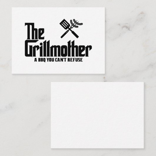 De Grillmoeder Notitiekaartje (Voorkant / Achterkant)