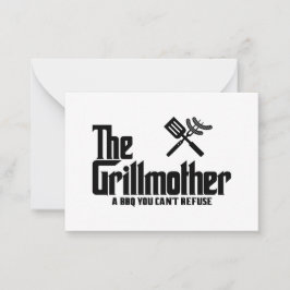 De Grillmoeder Notitiekaartje