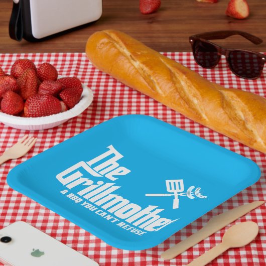 De Grillmoeder Papieren Bordje (Picknick)