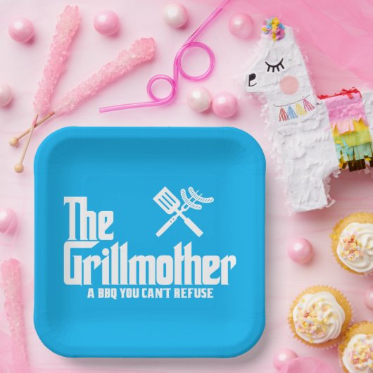 De Grillmoeder Papieren Bordje (Feest)