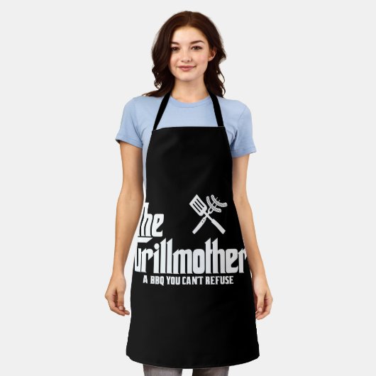 De Grillmoeder Schort (Gedragen)