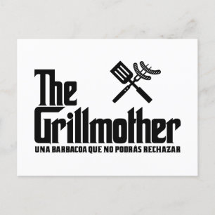 De Grillmoeder Uitnodiging Briefkaart