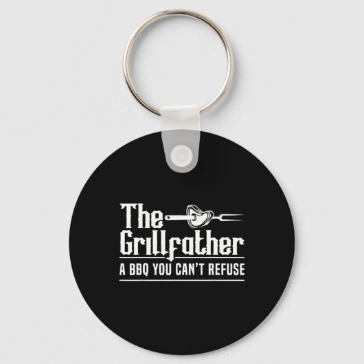 De Grillvader Bbq Grillen Grillmaster Rbecue Sleutelhanger (Voorkant)