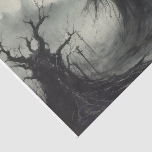 De Grim Reaper - Decoupage - Tissuepapier (Detail)