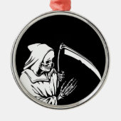 De Grim Reaper of Death Metalen Ornament (Voorkant)