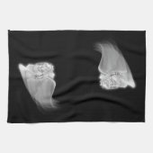 De grim Reaper Rides Halloween Theedoek (Horizontaal)