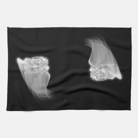 De grim Reaper Rides Halloween Theedoek (Horizontaal)