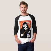 De Grim Reaper - Sleeve Raglan T-shirt (Voorkant volledig)