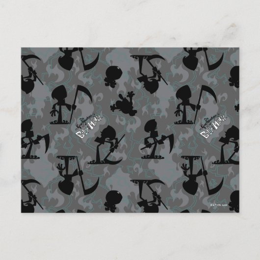 De grimavonturen van Billy & Mandy Pattern Briefkaart (Voorkant)