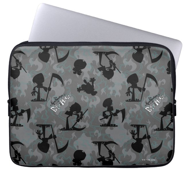 De grimavonturen van Billy & Mandy Pattern Laptop Sleeve (Voorkant)