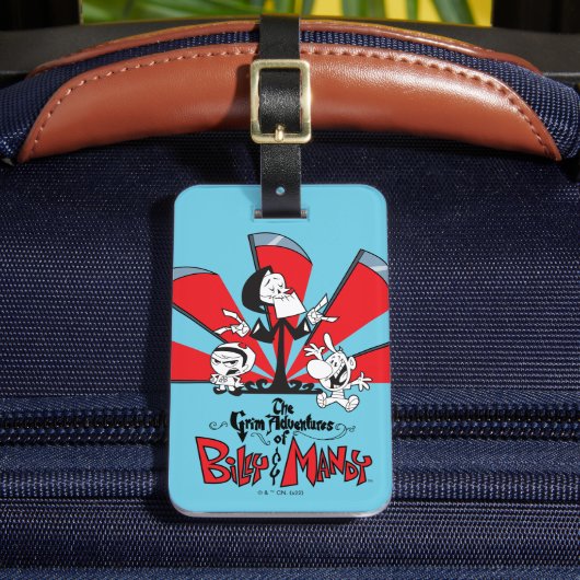 De grimavonturen van Billy & Mandy Scythes Art Bagagelabel (Voorkant Insitu 2)