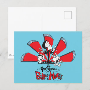 De grimavonturen van Billy & Mandy Scythes Art Briefkaart